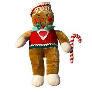 Vintage 1990 Target Christmas Gingerbread Man Doll Stuffed Plush Toy Vtg plush